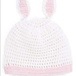NWOT Mud Pie Crochet Bunny Hat